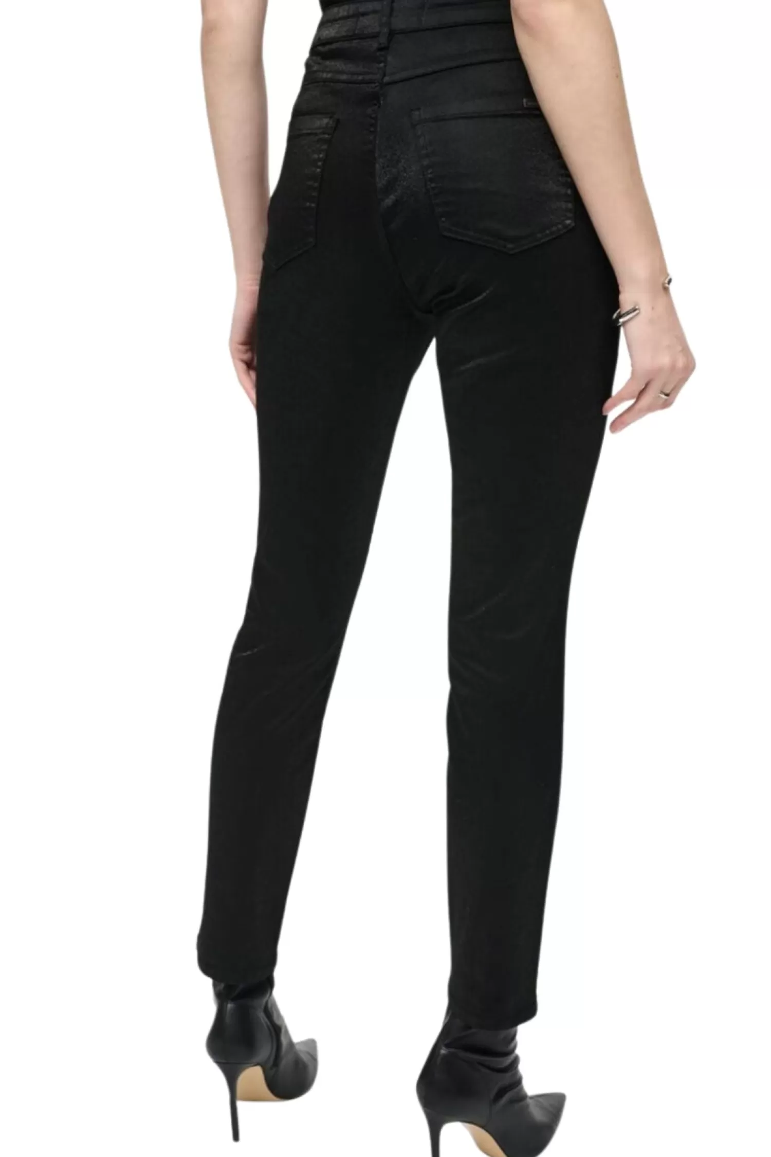 Joseph Ribkoff Ladies Pants*Shimmer Foil Pant - Black - JR18