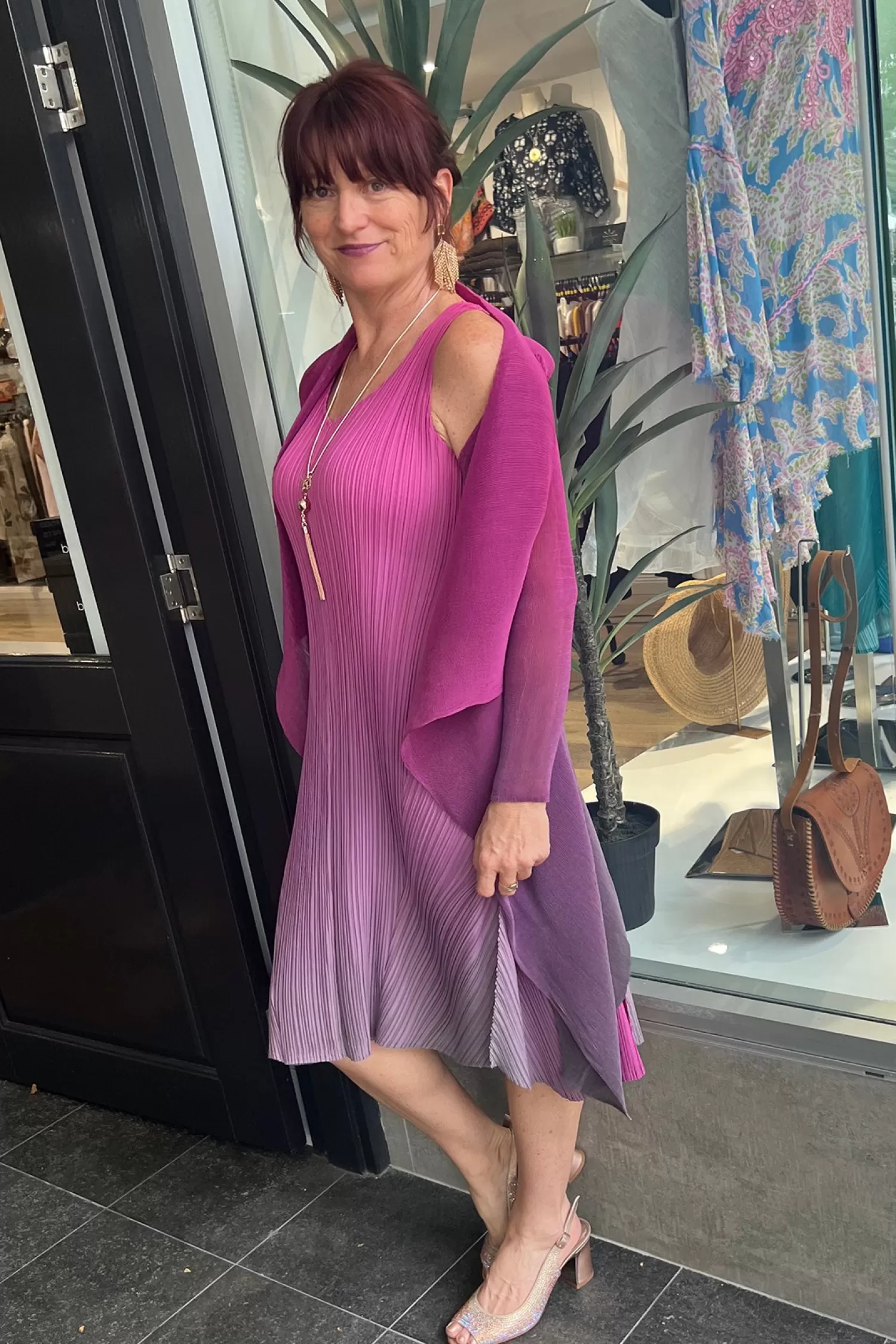 Alquema Weddings & Events*Short Estrella Dress Set - Fuchsia - AQ3