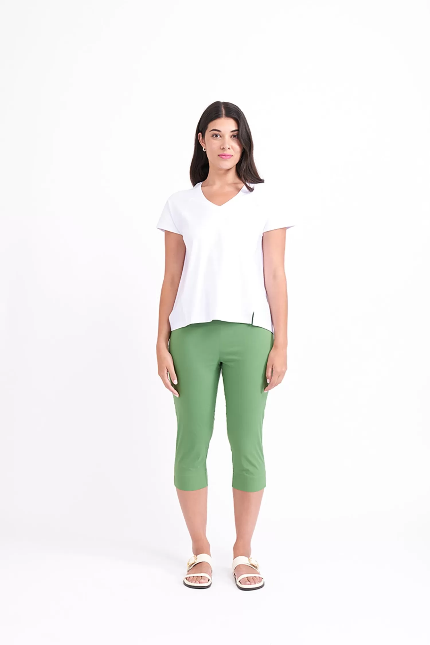 Foil Ladies Pants*Split Enz Pants - Apple - F23