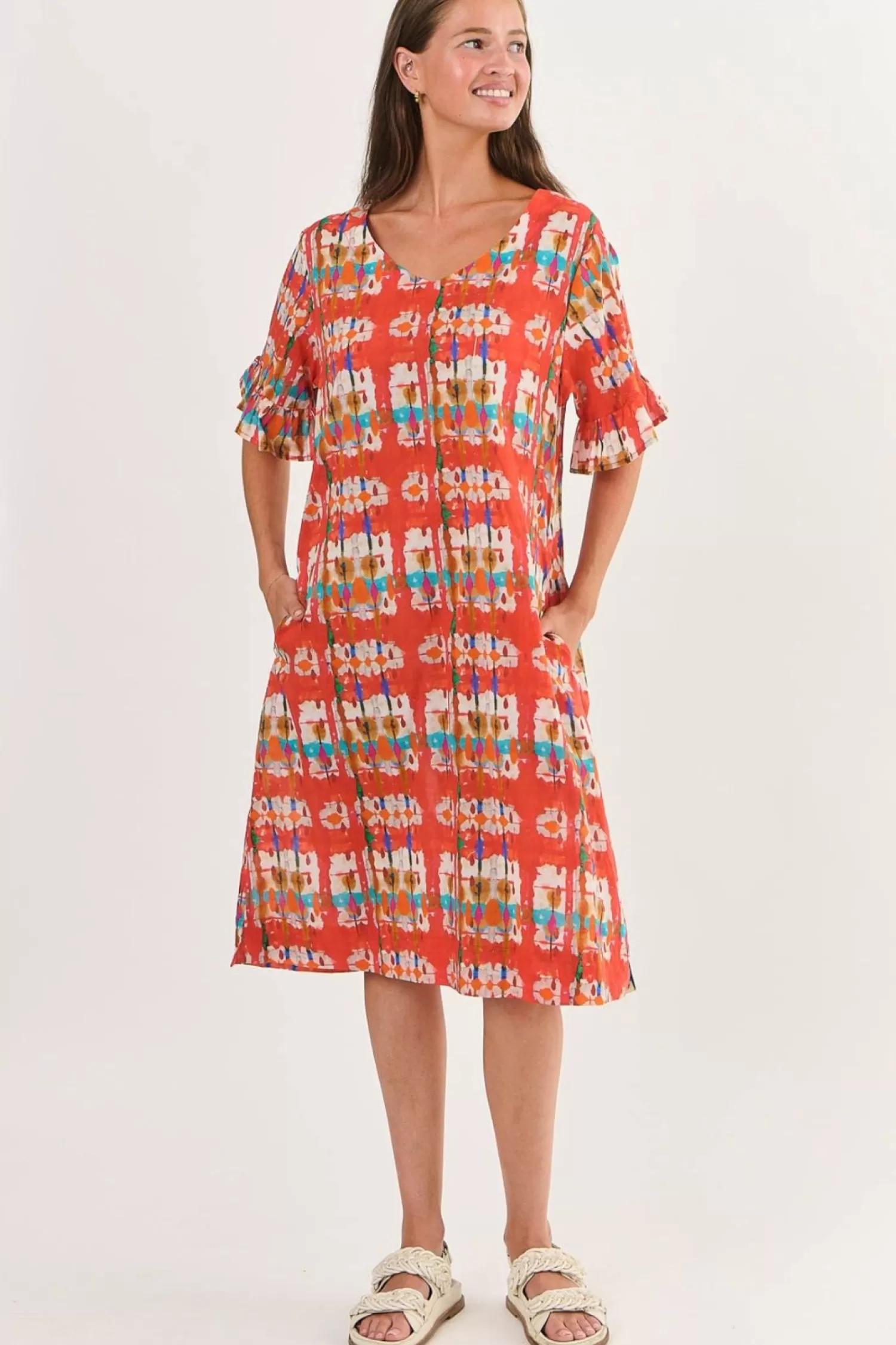 Namastai Dresses*Sunrise Cotton Dress - Tutti Frutti - N21