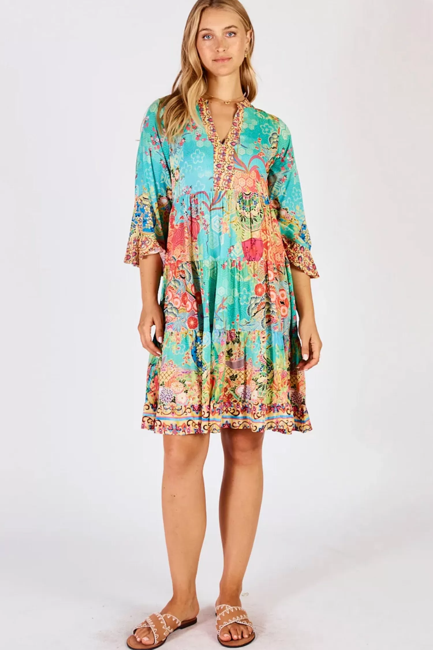 Lula Life Dresses*Sybil Dress - Lagoon - LL22