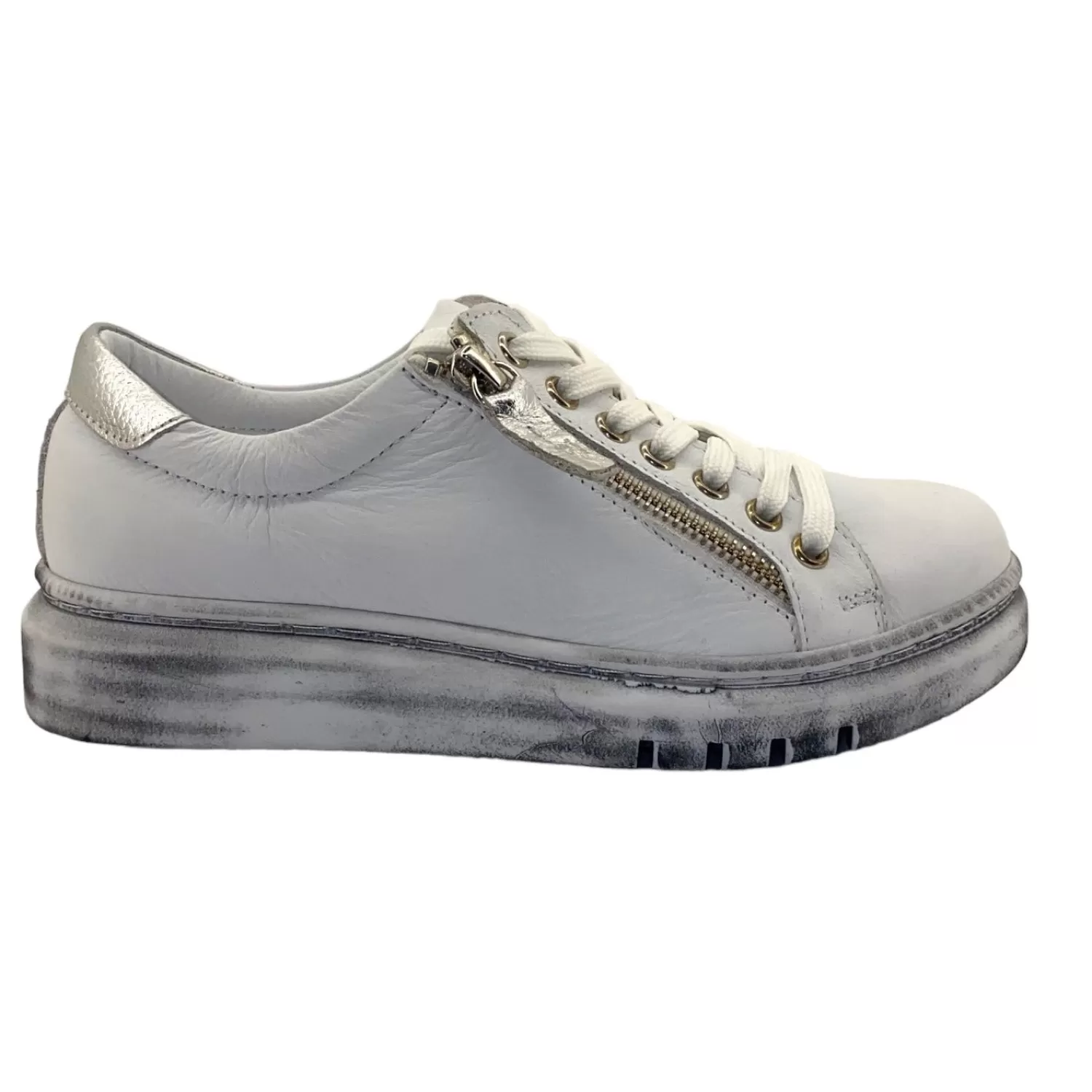Rilassare Sneakers*Tatter Sneaker - White/Silver - RS3