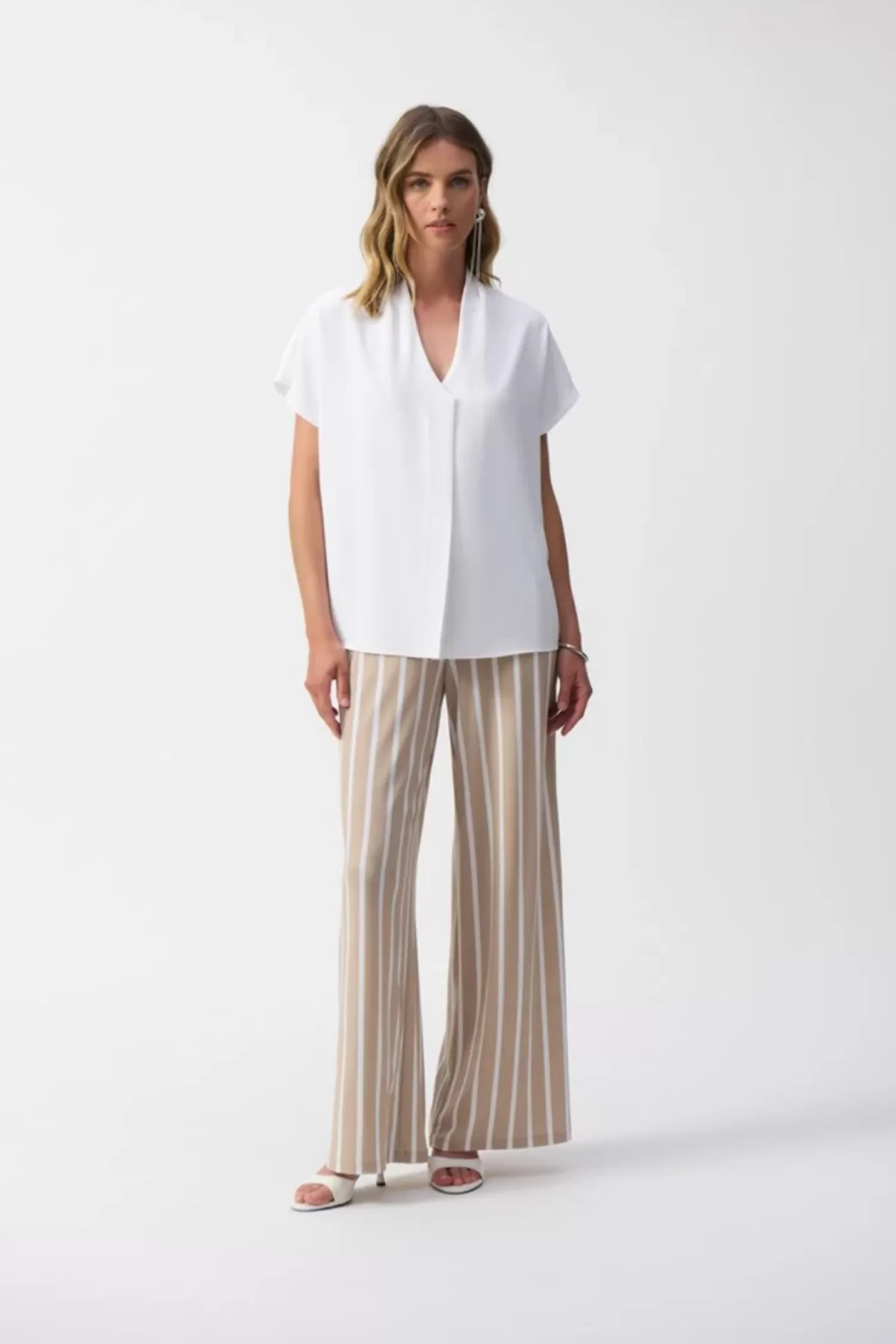 Joseph Ribkoff Shirts & Tops*Textured Straight Top - White - JR66