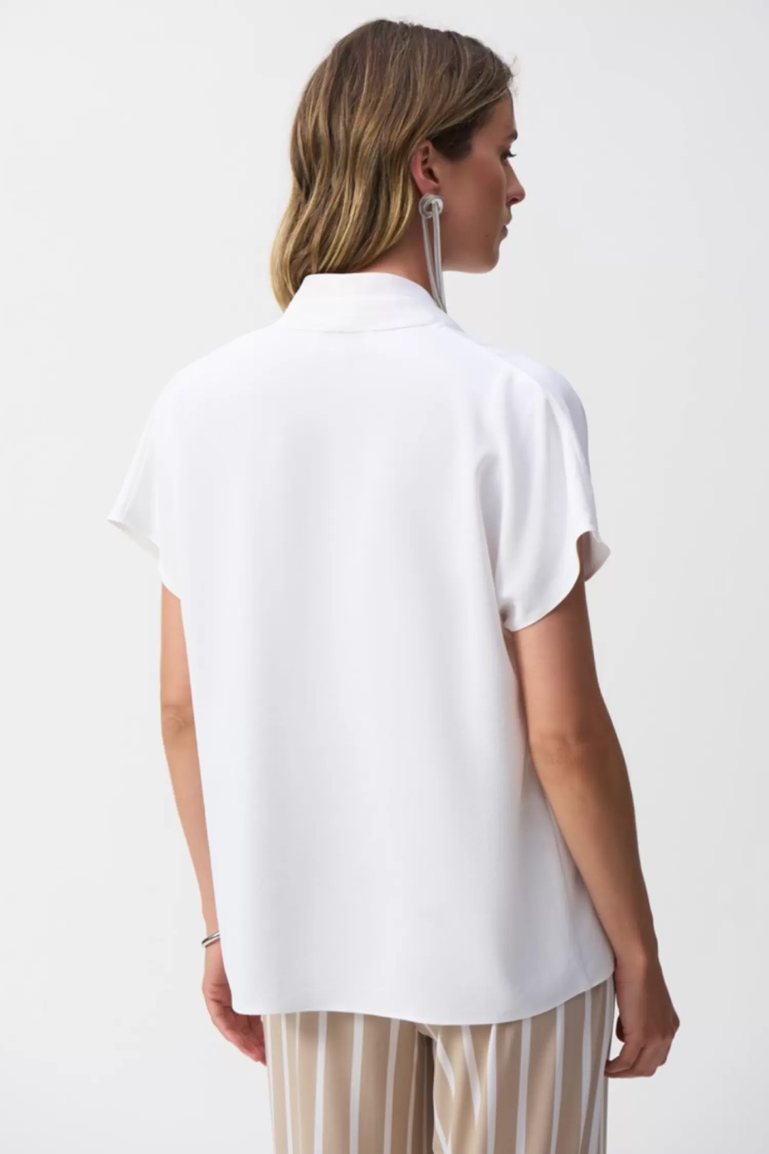 Joseph Ribkoff Shirts & Tops*Textured Straight Top - White - JR66