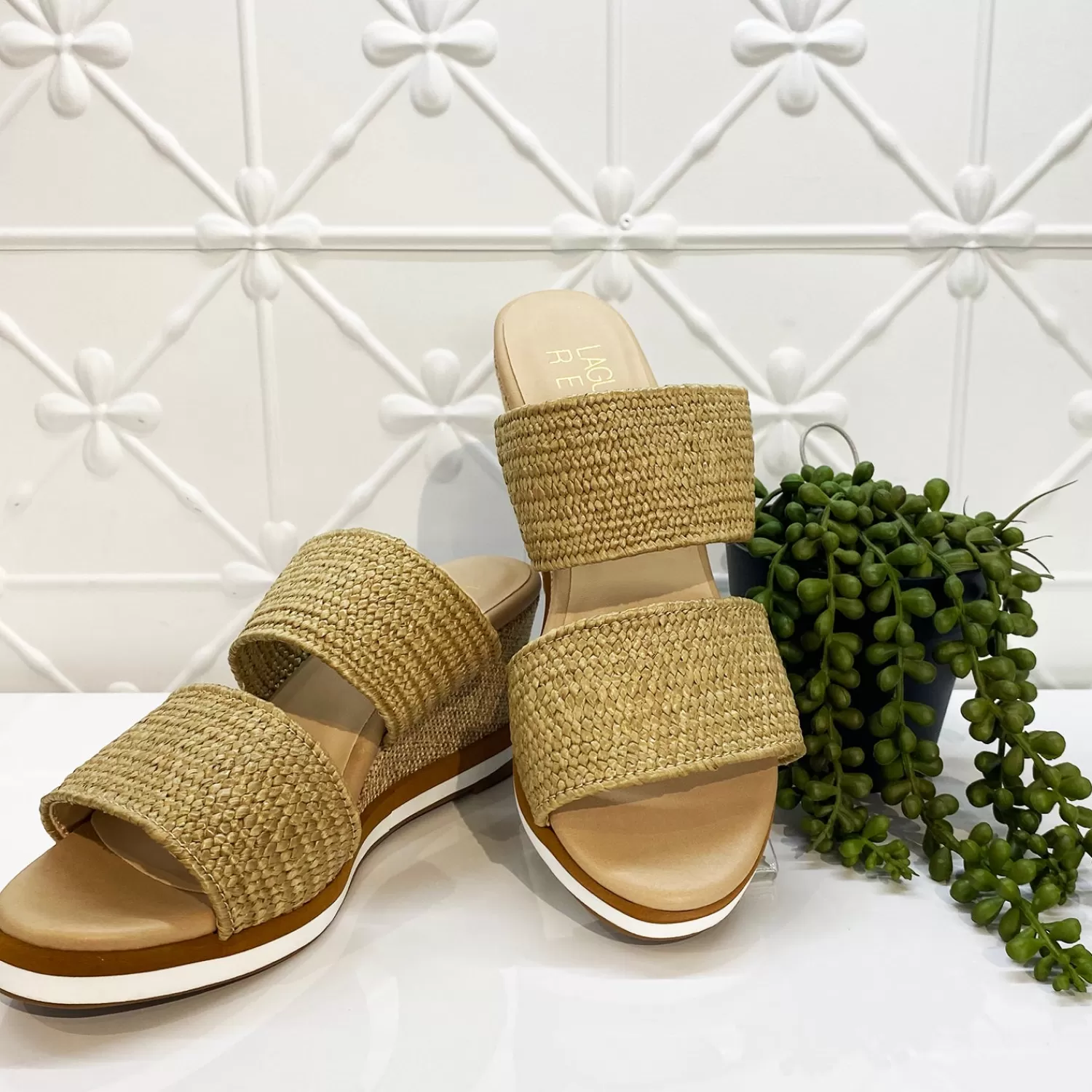 Laguna Quays Resort Wedges | Sandals*Tods Raffia Wedge | Natural | LQ1