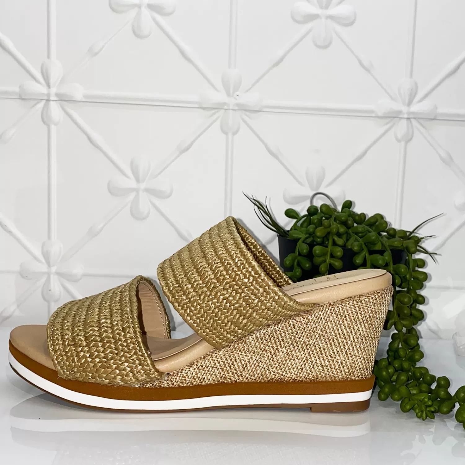 Laguna Quays Resort Wedges | Sandals*Tods Raffia Wedge | Natural | LQ1