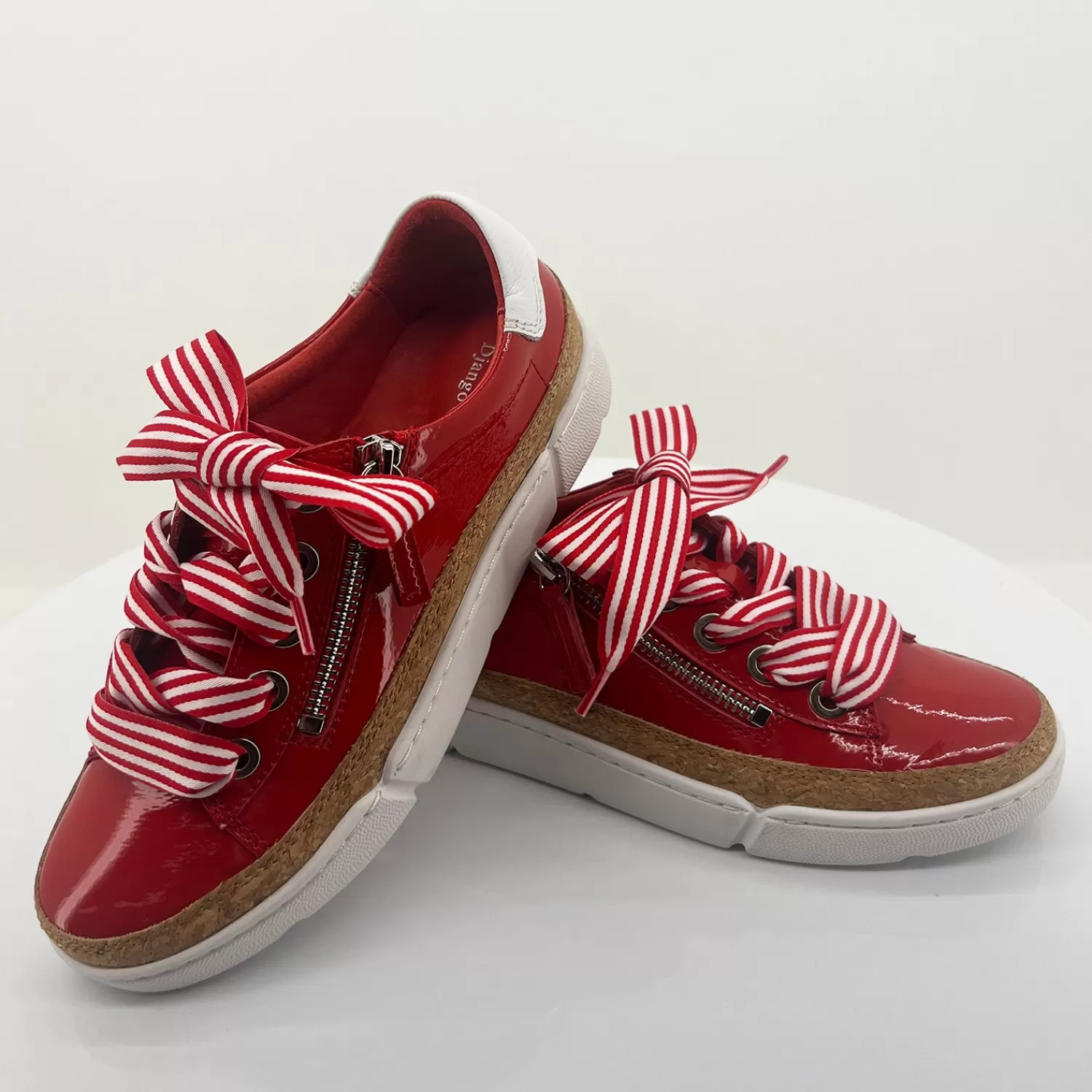 Django & Juliette Casual Shoes | Sneakers*Torayne Red & White Sneaker - DJ40