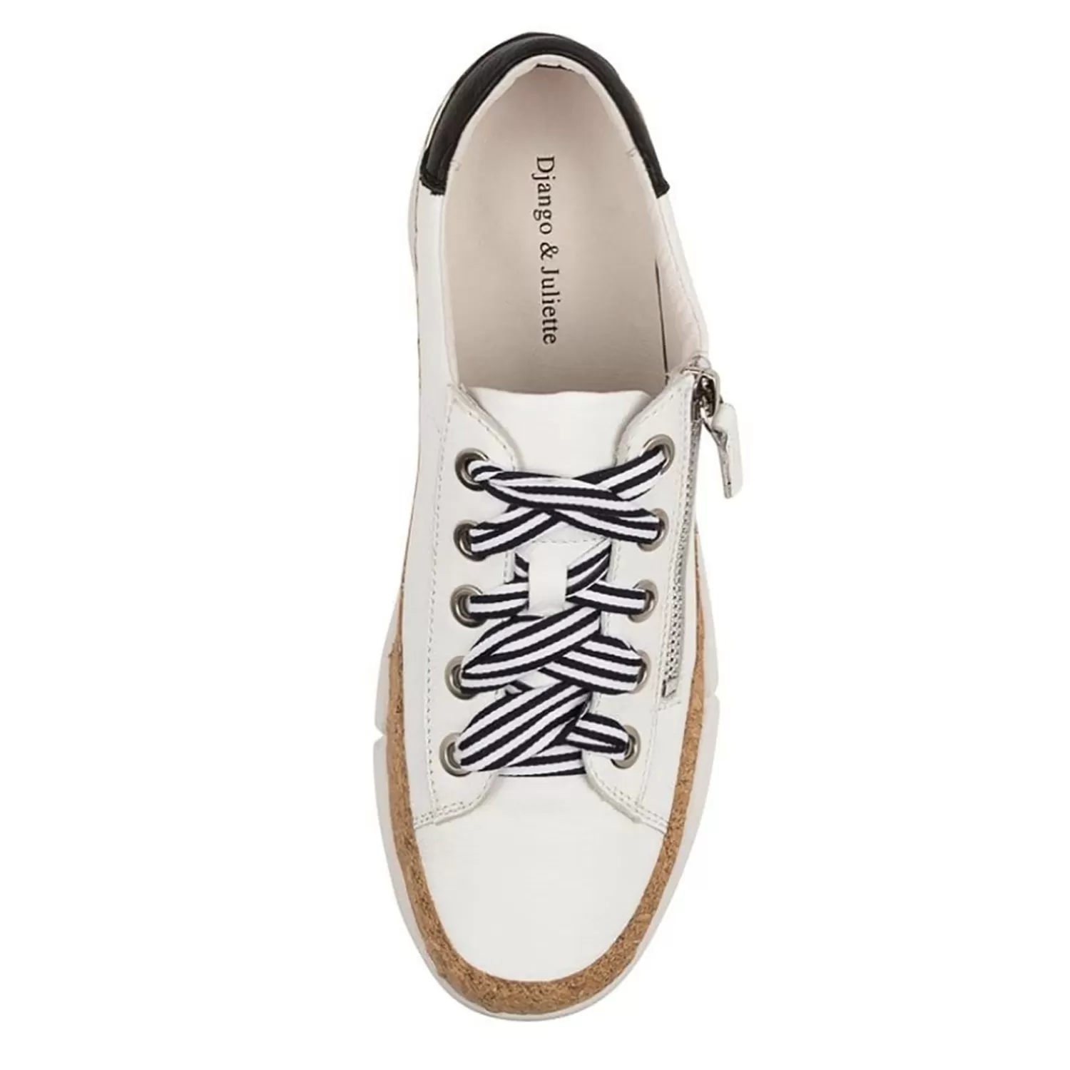 Django & Juliette Casual Shoes | Sneakers*Torayne White Black Sneaker | DJ40