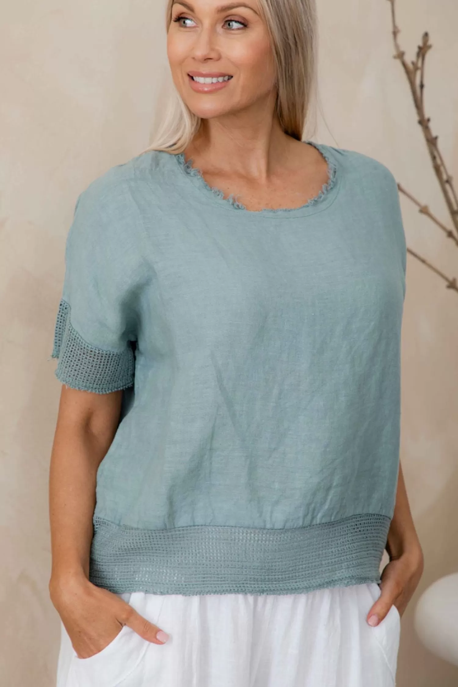 The Italian Cartel Shirts & Tops*Trenta Top - Blue - IC5