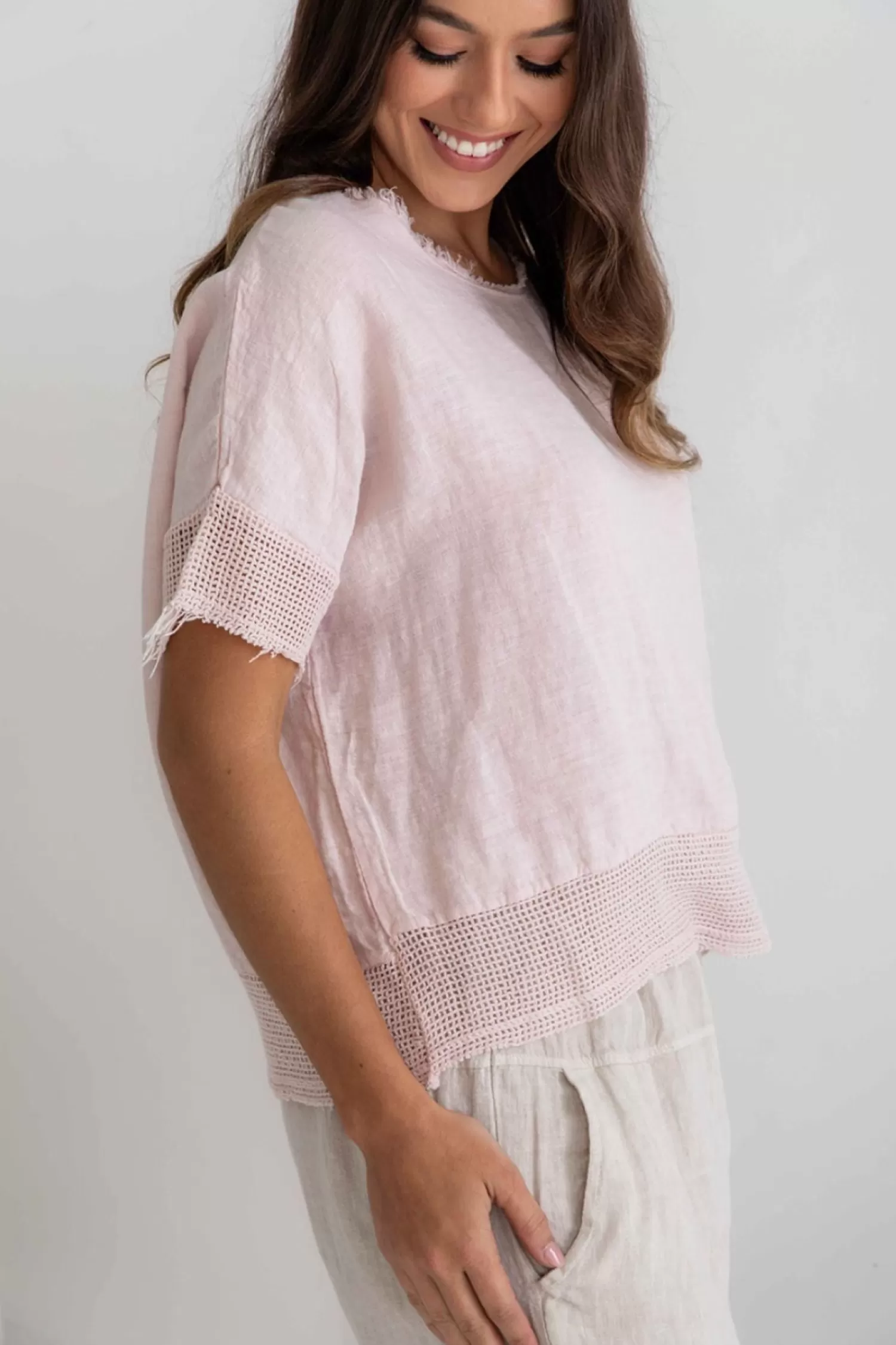 The Italian Cartel Shirts & Tops*Trenta Top - Blush - IC5