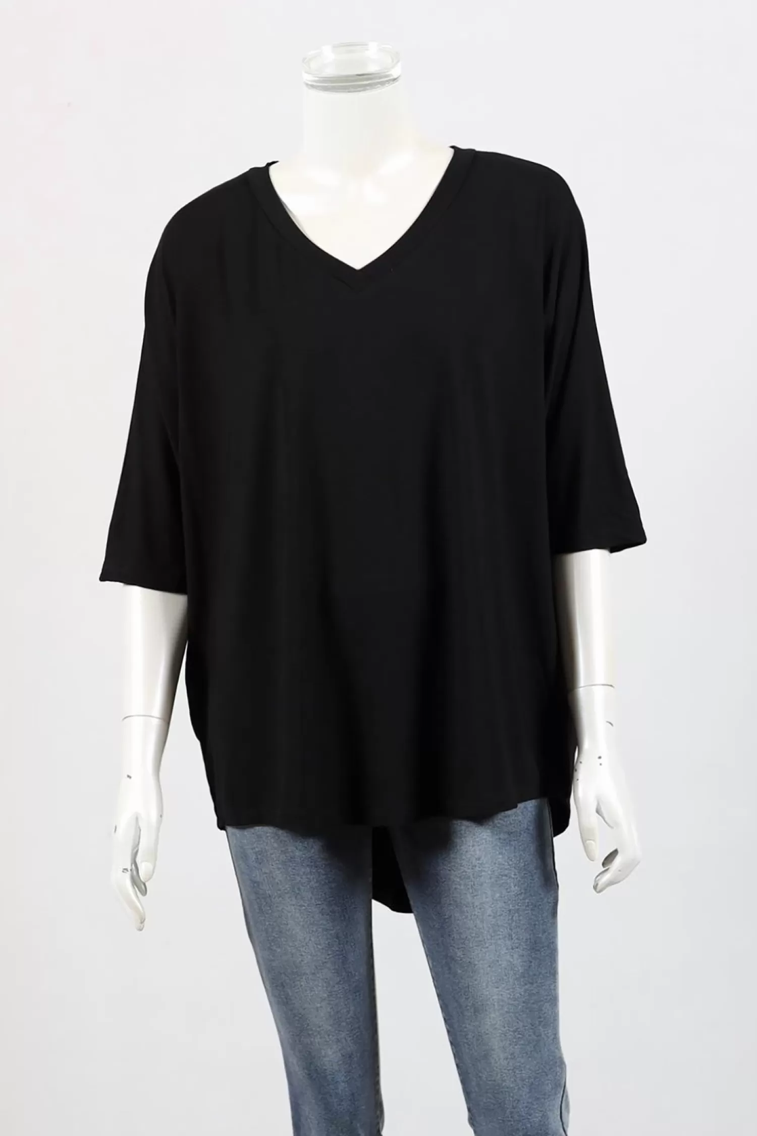Bamboo Shirts & Tops*V Neck Relaxed Top - BO4