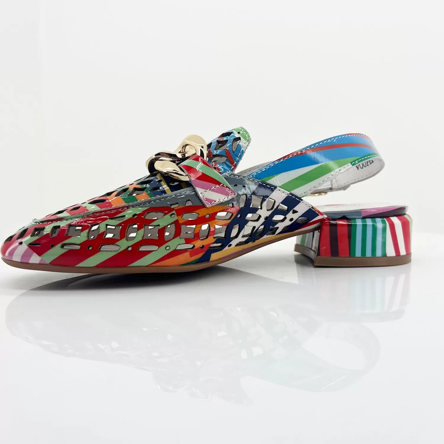 Django & Juliette Sandals | Heels*Vooper Leather Heel - Multi - DJ29
