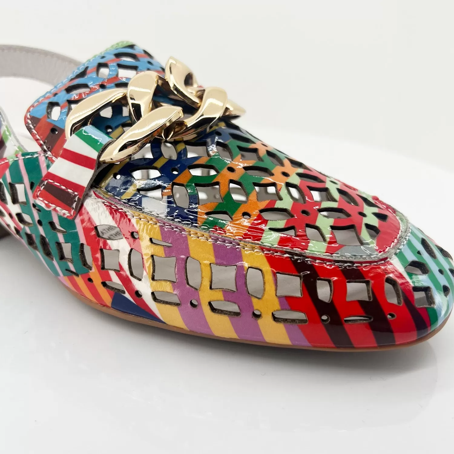Django & Juliette Sandals | Heels*Vooper Leather Heel - Multi - DJ29