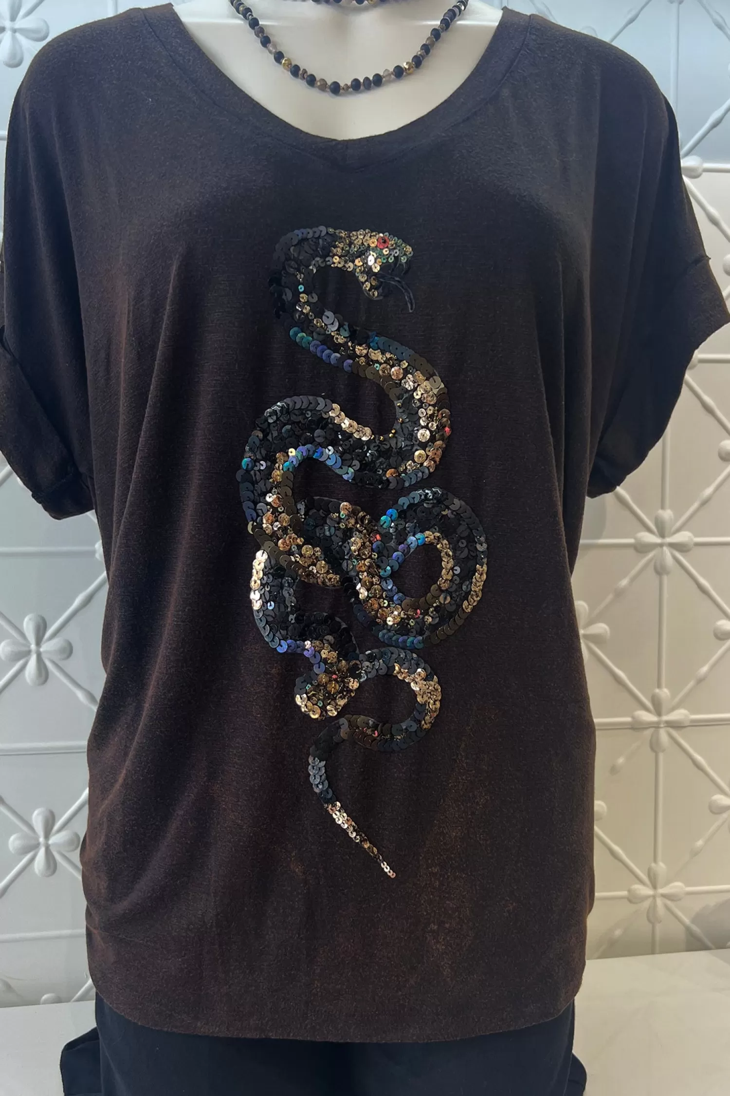 Adine Studio Shirts & Tops*Vyper T-Shirt - Black Hue - AS3