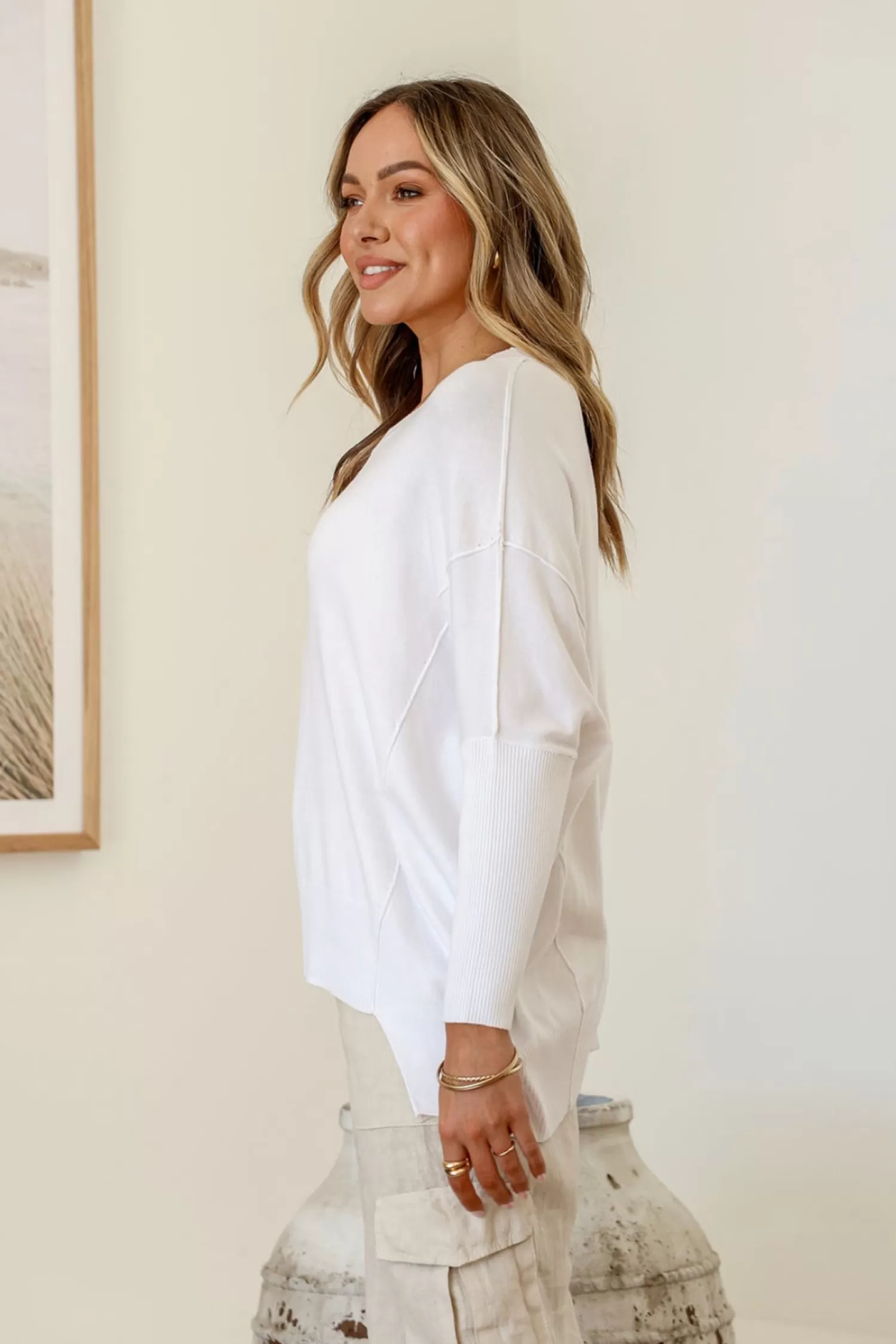 Silence & Noise Jumpers & Knitwear*Willow Jumper - White - SN6