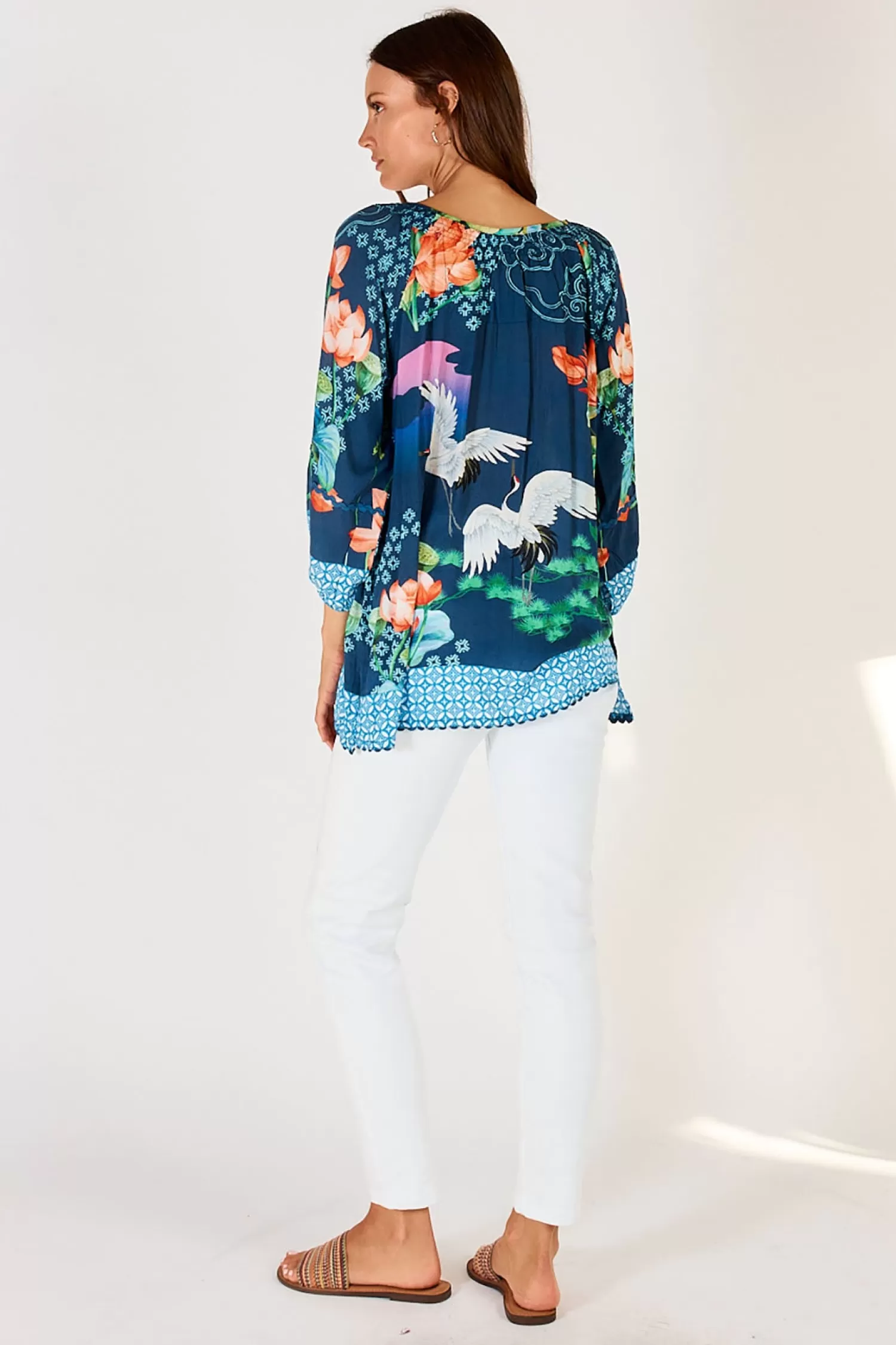Lula Soul Shirts & Tops*Yoshiko Top - Navy - LS5