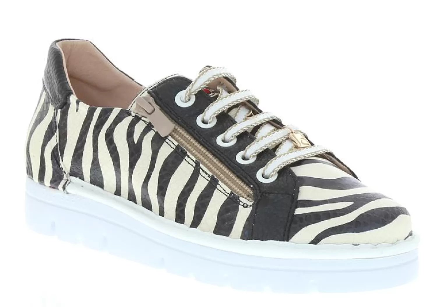 Nu by Neo Sneakers*Zebra Leather Sneaker - Black - Js1
